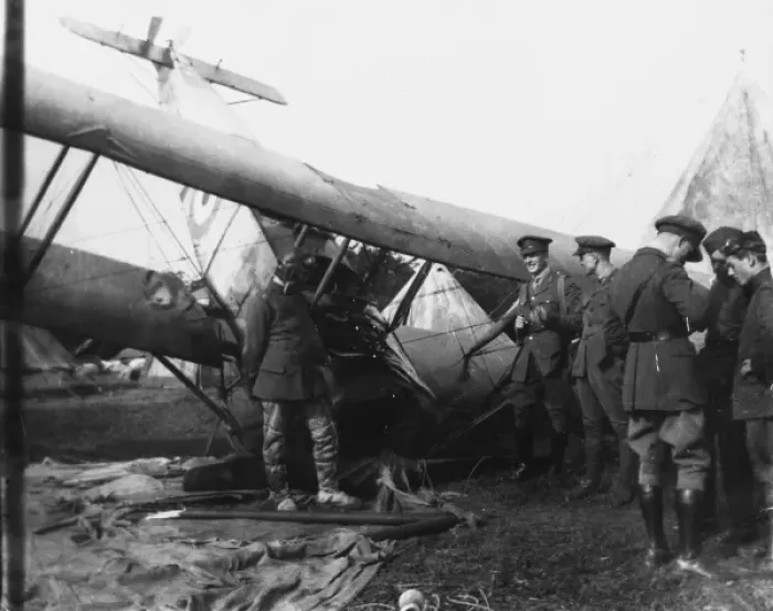 Framed Print : Crashed Avro 504A Framed Print : Crashed Avro 504A