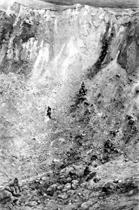 Framed Print : The crater of an exploded mine Framed Print : The crater of an exploded mine