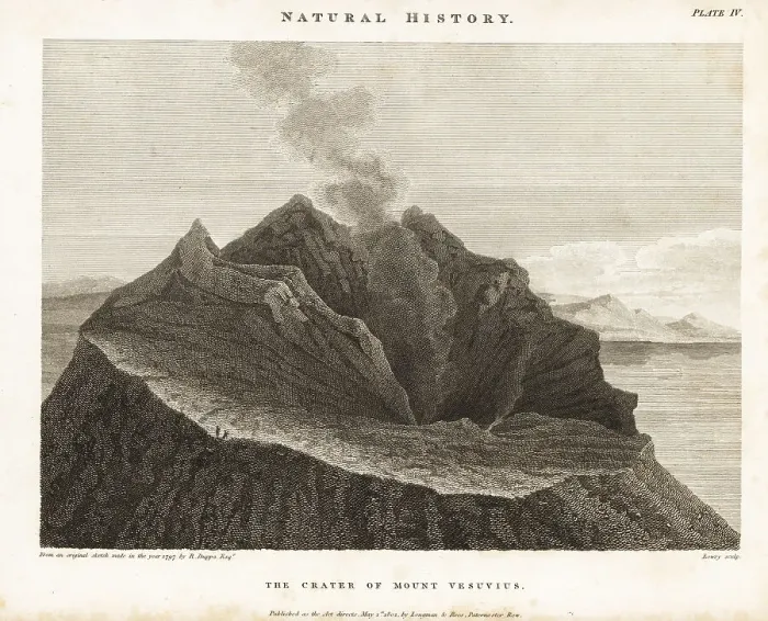 Framed Print : The crater of Mount Vesuvius, Italy, 1797 Framed Print : The crater of Mount Vesuvius, Italy, 1797