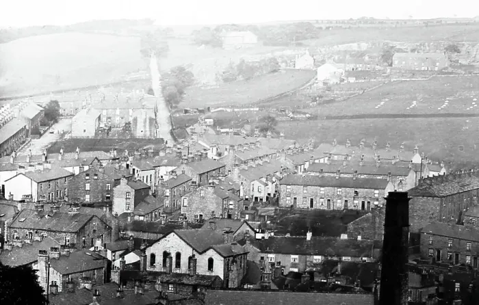 Framed Print : Crawshawbooth looking East, early 1900s Framed Print : Crawshawbooth looking East, early 1900s
