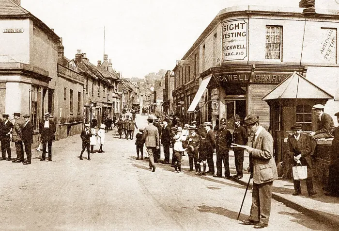 Framed Print : Crayford High Street early 1900s Framed Print : Crayford High Street early 1900s
