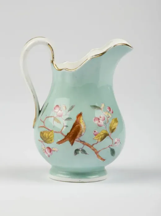 Framed Print : Cream jug made from glazed hard-paste porcelain Framed Print : Cream jug made from glazed hard-paste porcelain