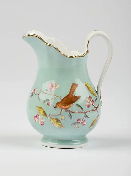 Cream jug made from glazed hard-paste porcelain