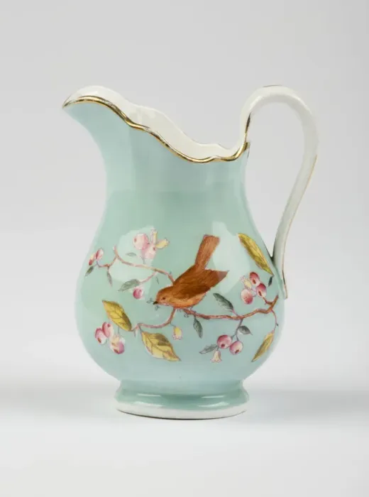 Framed Print : Cream jug made from glazed hard-paste porcelain Framed Print : Cream jug made from glazed hard-paste porcelain