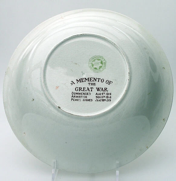 Cream pottery bowl - WWI - Bairnsfatherware