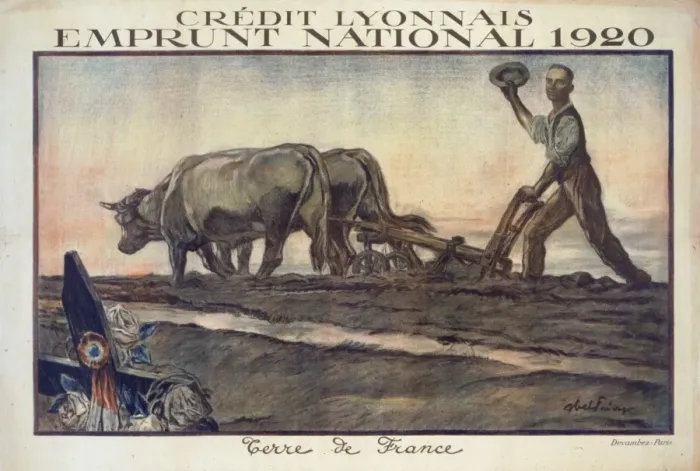 Framed Print : Credit Lyonnais. Emprunt National 1920. Terre de France Framed Print : Credit Lyonnais. Emprunt National 1920. Terre de France