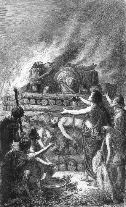 Framed Print : CREMATION, ANCIENT GREEK Framed Print : CREMATION, ANCIENT GREEK