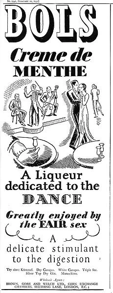 Creme de Menthe advertisement, 1931