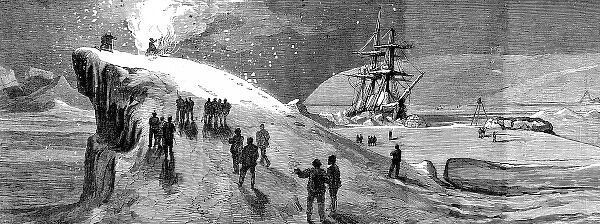 The Crew of HMS Alert Burning Guy Fawkes, November 1875