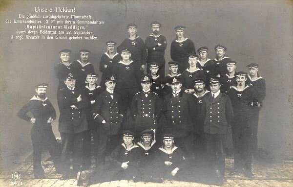 The crew of the U boat U9