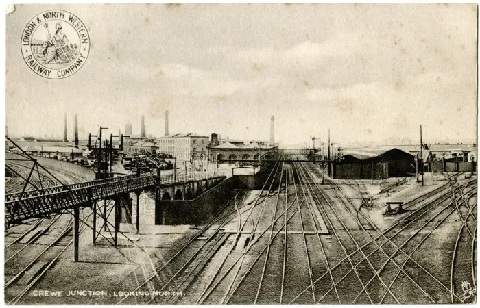 Framed Print : Crewe Junction, looking north, Cheshire Framed Print : Crewe Junction, looking north, Cheshire