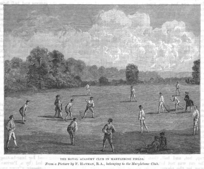 Framed Print : Cricket in the 18th Cen Framed Print : Cricket in the 18th Cen
