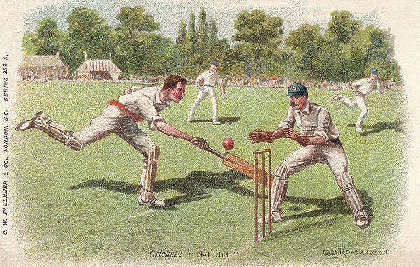 Cricket. Illustration of a batsman running a quick single