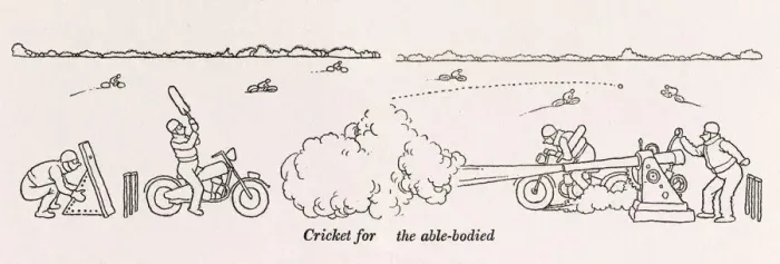 Framed Print : Cricket for the able-bodied / W H Robinson Framed Print : Cricket for the able-bodied / W H Robinson
