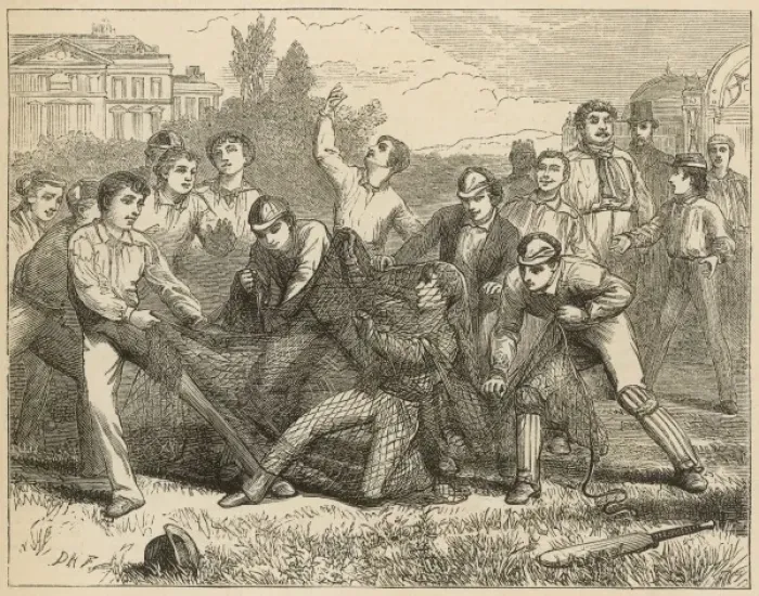 Framed Print : Cricket under Difficulties Framed Print : Cricket under Difficulties