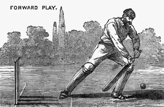 Framed Print : Cricket Forward Play Shot Framed Print : Cricket Forward Play Shot