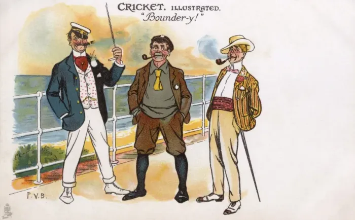 Framed Print : Cricket Illustrated - Bounder-y Framed Print : Cricket Illustrated - Bounder-y