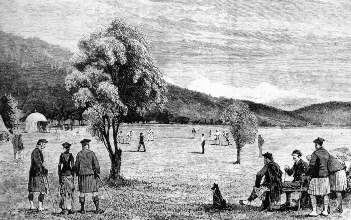 Framed Print : A Cricket Match at Balmoral Framed Print : A Cricket Match at Balmoral
