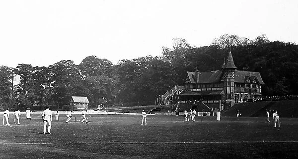 Cricket match, Bournville village