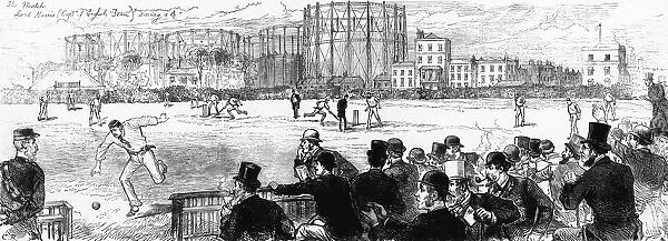 Cricket Match, England Vs. Australia at The Oval 1880