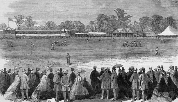 Framed Print : Cricket match at Melbourne, England v Australia Framed Print : Cricket match at Melbourne, England v Australia