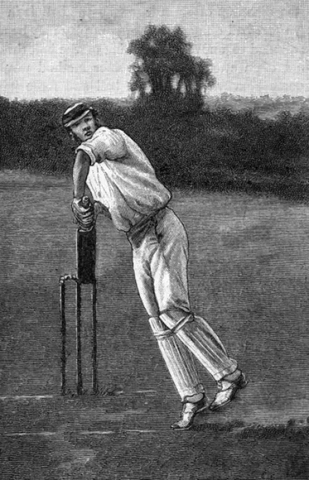 Framed Print : Cricket Back Play Shot Framed Print : Cricket Back Play Shot