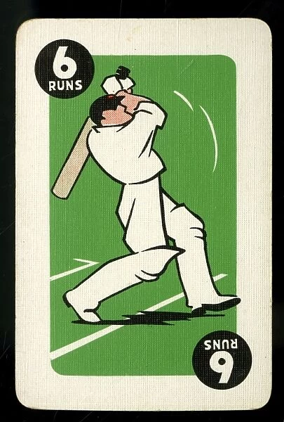 Cricket - Run-It-Out card game - 6 Runs