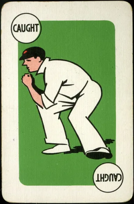Framed Print : Cricket - Run-It-Out card game - Caught Framed Print : Cricket - Run-It-Out card game - Caught