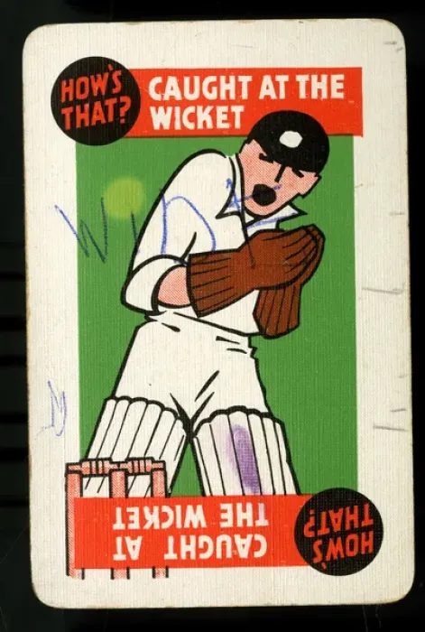 Framed Print : Cricket - Run-It-Out card game - Caught at the Wicket Framed Print : Cricket - Run-It-Out card game - Caught at the Wicket