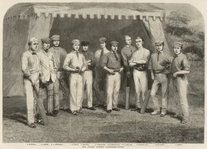 Framed Print : Cricket: The Surrey Eleven Framed Print : Cricket: The Surrey Eleven