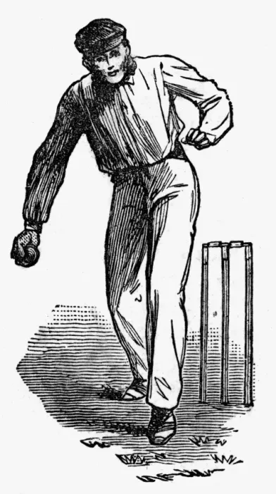Framed Print : Cricket The Underhand Bowling Technique Framed Print : Cricket The Underhand Bowling Technique