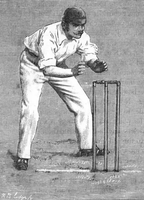 Framed Print : Cricket Wicket Keeping Framed Print : Cricket Wicket Keeping