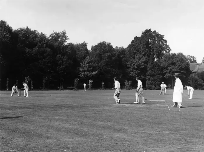 Framed Print : CRICKET AT WOKING 1930