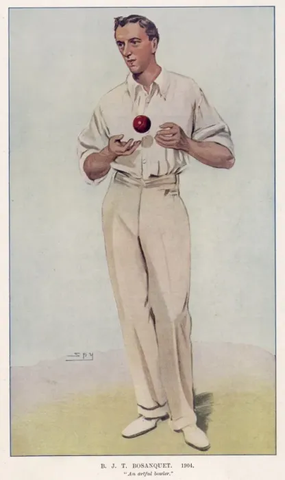 Framed Print : Cricketer / Bosanquet / Vf Framed Print : Cricketer / Bosanquet / Vf