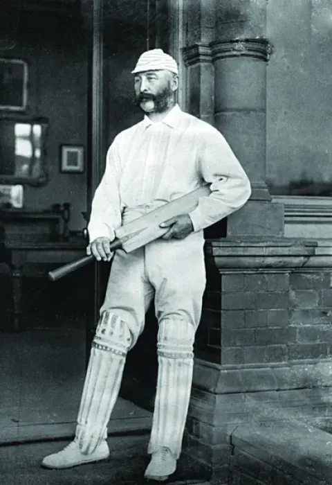 Framed Print : Cricketer, E. M. Grace Framed Print : Cricketer, E. M. Grace