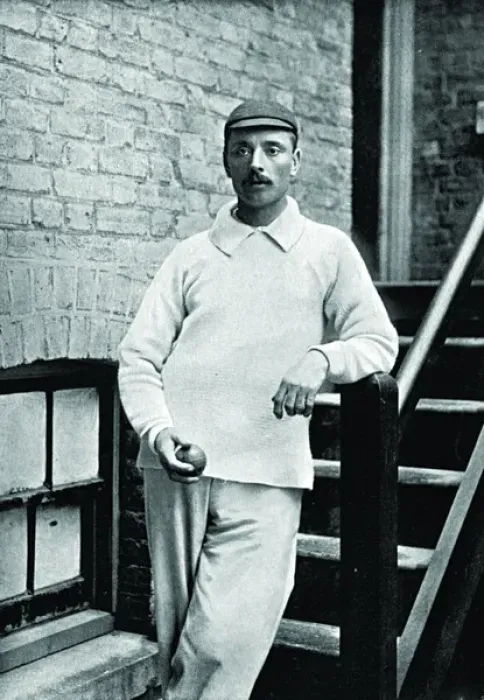Framed Print : Cricketer, Evershed Framed Print : Cricketer, Evershed