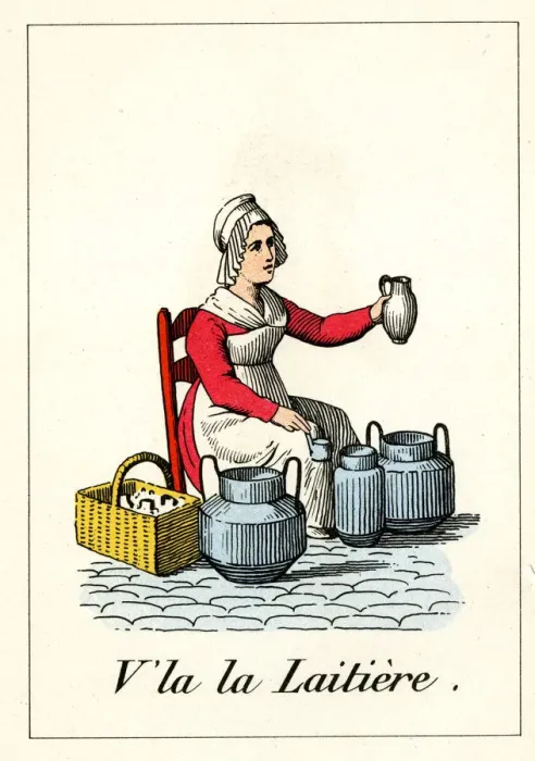 Framed Print : Cries of Paris - milk seller Framed Print : Cries of Paris - milk seller