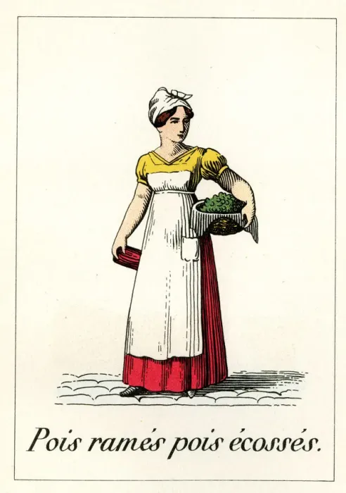 Framed Print : Cries of Paris - pea seller Framed Print : Cries of Paris - pea seller