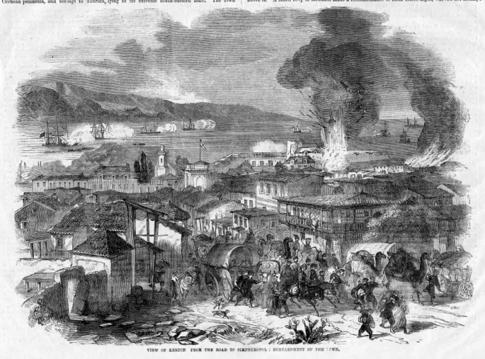 Framed Print : Crimean War, Kerch from the road to Simferopol Framed Print : Crimean War, Kerch from the road to Simferopol