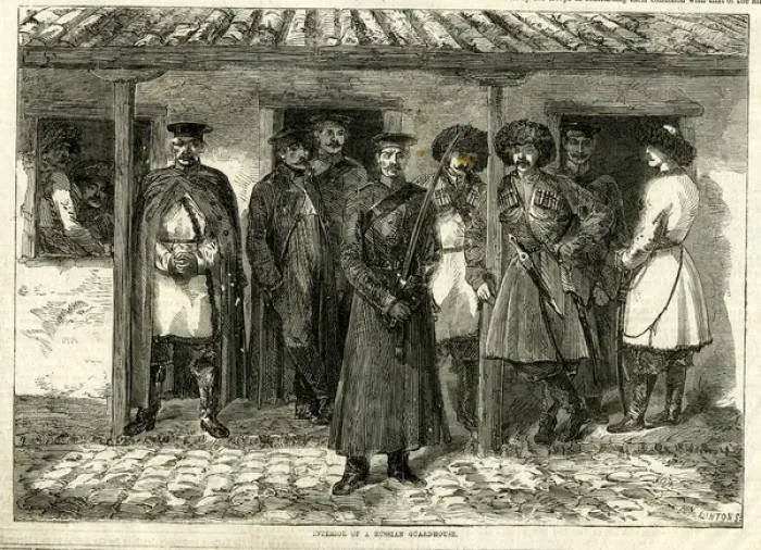 Framed Print : Crimean War, Russian guardhouse Framed Print : Crimean War, Russian guardhouse