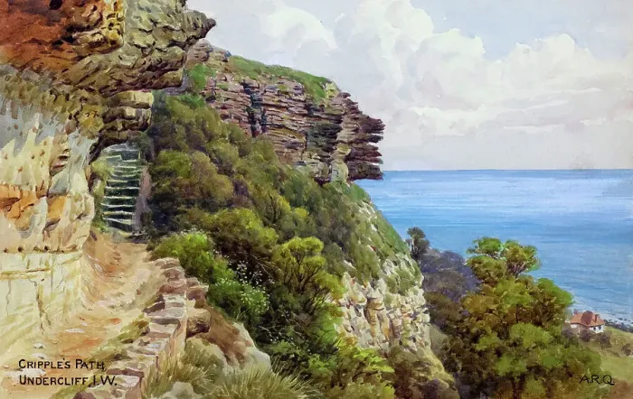 Framed Print : Cripple's Path, Undercliff, Ventnor, Isle of Wight Framed Print : Cripple's Path, Undercliff, Ventnor, Isle of Wight
