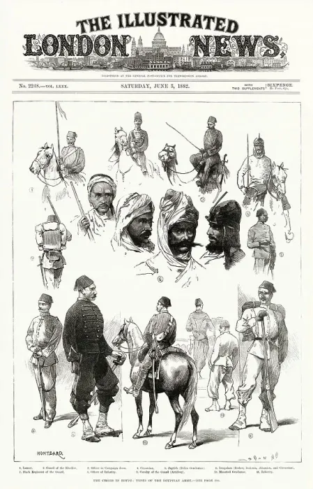 Framed Print : The Crisis in Egypt ? Types of the Egyptian Army Framed Print : The Crisis in Egypt ? Types of the Egyptian Army