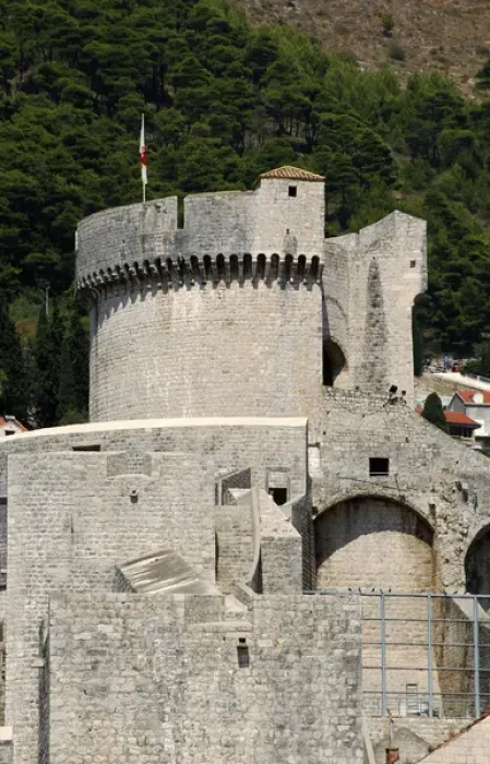 Framed Print : CROATIA. DUBROVNIK. Minceta tower designed by Michelozzi in Framed Print : CROATIA. DUBROVNIK. Minceta tower designed by Michelozzi in