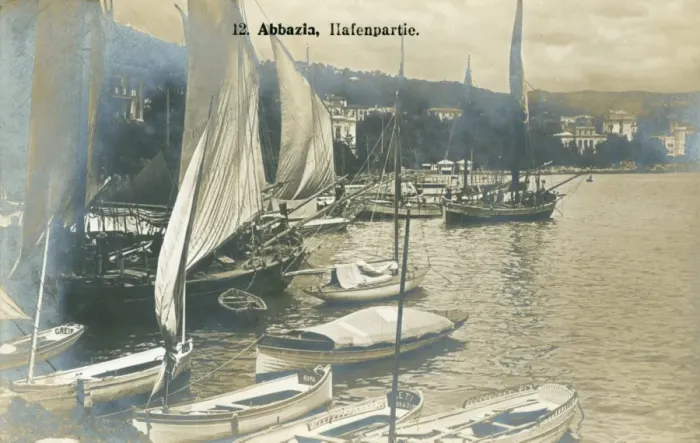 Framed Print : Croatia - Opatija (Abbazia) - Harbour Framed Print : Croatia - Opatija (Abbazia) - Harbour