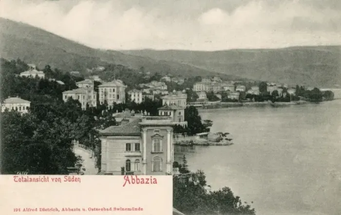 Framed Print : Croatia - Opatija (Abbazia) - View from the south Framed Print : Croatia - Opatija (Abbazia) - View from the south