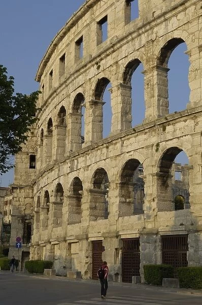 CROATIA. Pula. Roman amphitheatre. Roman art