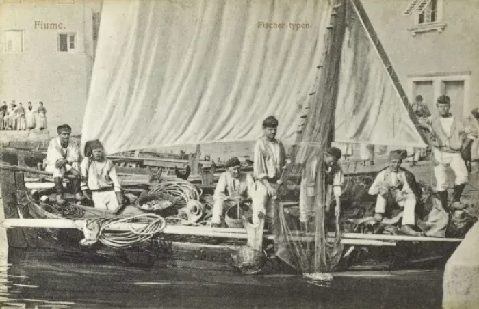 Framed Print : Croatia - Rijeka (Fiume) - Fishermen Framed Print : Croatia - Rijeka (Fiume) - Fishermen