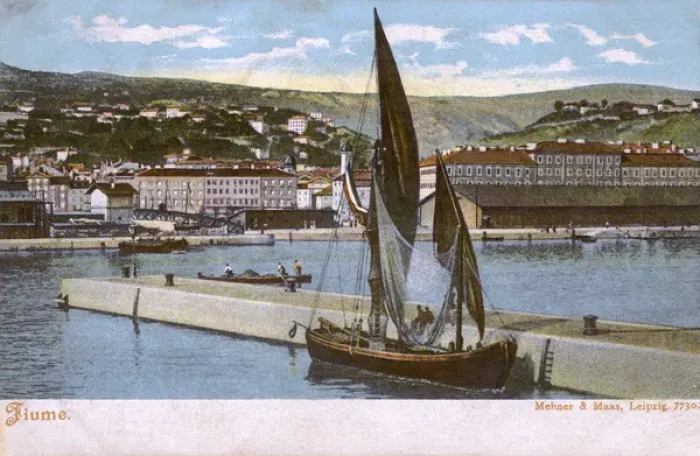 Framed Print : Croatia - Rijeka (Fiume) - The Harbour Framed Print : Croatia - Rijeka (Fiume) - The Harbour