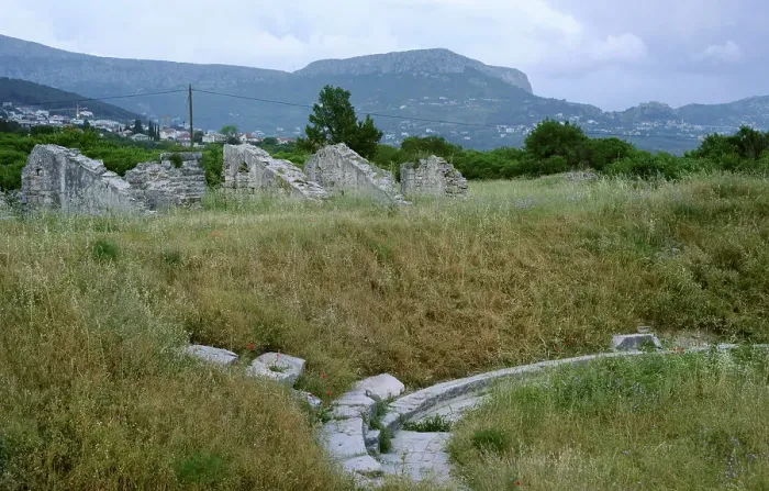Framed Print : Croatia, Solin. Ancient city of Salona. Archaeological ruins Framed Print : Croatia, Solin. Ancient city of Salona. Archaeological ruins