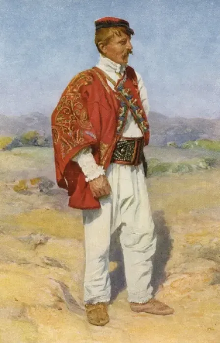 Framed Print : Croatia - Traditional National Costume (4 / 8) Framed Print : Croatia - Traditional National Costume (4 / 8)